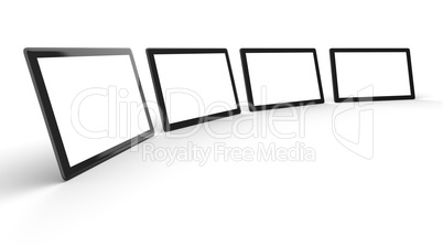 3D Tablet-PCs Schwarz mit isoliertem Display 3
