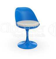 Futuristischer Stuhl - Blau Weiß