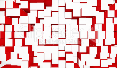 Hintergrund - Würfel Mischung Weiß Rot