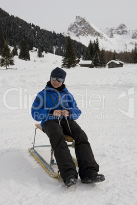 Boy on a Sledge