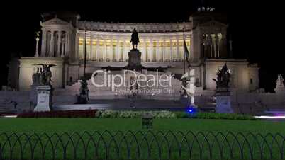 Victor Emmanuel Monument at night time-lapse
