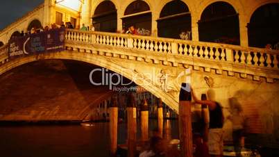 Some attractions of Venice city in Italy, Rialto bridge