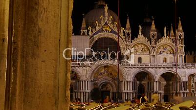 Some attractions of Venice city in Italy, San Marco view