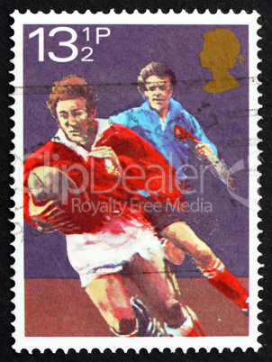 postage stamp gb 1983 rugby football