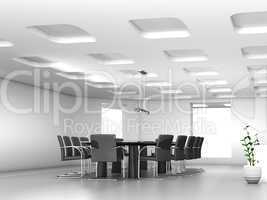 conference table and chairs in meeting room