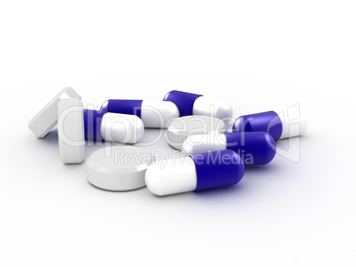 some pills and tablets - illustration