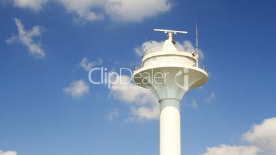 Vessel traffic radar tower