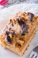 walnut caramel cake
