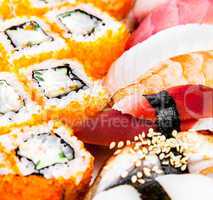 Sushi and Sushi Roll sea food