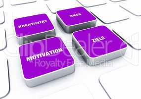 Pad Konzept Violett - Motivation Kreativität Ideen Ziele 6