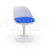 Futuristischer Stuhl - Weiß Blau