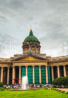 Kazan Cathedral (Kazanskiy Sobor) in Saint Petersburg, Russia