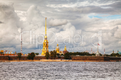 overview of saint peter and paul fortress in st. petersburg