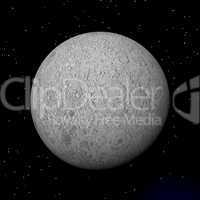 Moon planet - 3D render