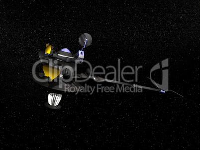Galileo spacecraft - 3D render