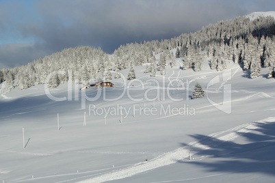 Jura mountain in winter, Switzerland