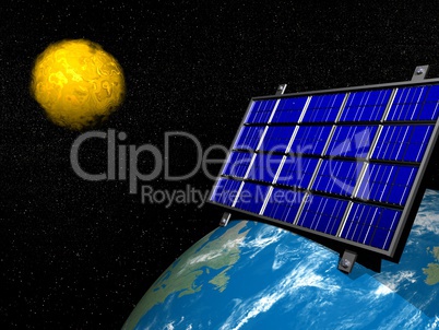 Solar panel - 3d render