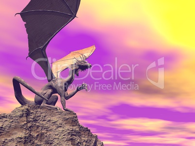 Quiet dragon - 3D render