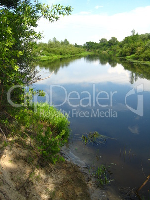 beautiful landscape with river