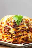 frische italienische Lasagne