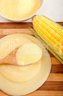 polenta corn mais flour cream