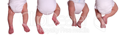 concept of newborn in diaper