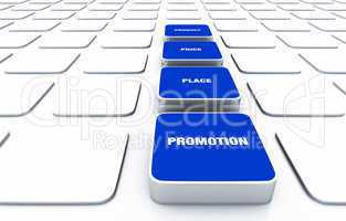 Pad Konzept Blau - Product Price Place Promotion