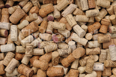 assortment of French wine corks
