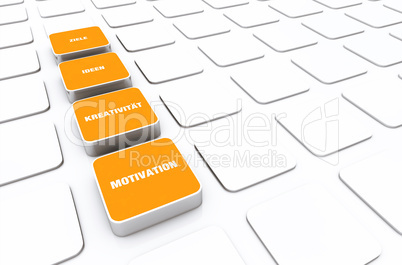Pad Konzept Orange - Motivation Kreativität Ideen Ziele 2