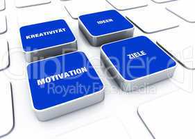 Pad Konzept Blau - Motivation Kreativität Ideen Ziele 6