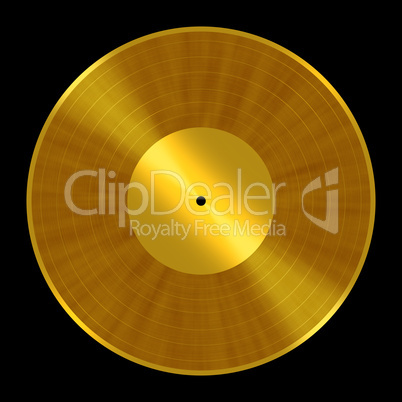 Golden Vinyl Record