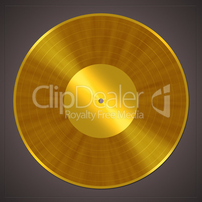 Golden Vinyl Record