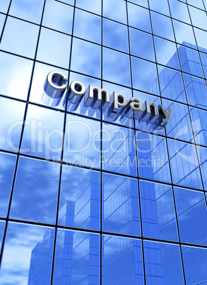 Big Blue Company Business Concept