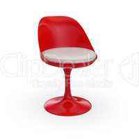 Futuristischer Stuhl - Rot Weiß