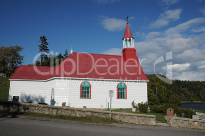 Quebec, the historical chapel of  Tadoussac