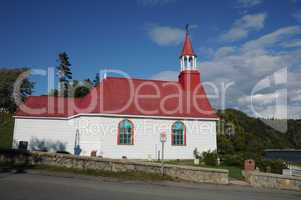 Quebec, the historical chapel of  Tadoussac