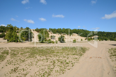 Quebec, the picturesque dunes of  Tadoussac