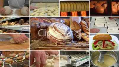 bakery bread montage animated on black 10880