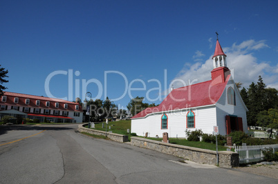 Quebec, the historical chapel of  Tadoussac