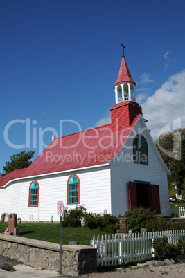 Quebec, the historical chapel of  Tadoussac