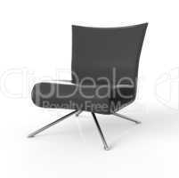 Moderner Sessel isoliert - Schwarz