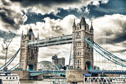 beautiful view of magnificent tower bridge in london