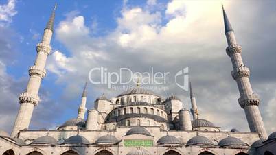 Blue Mosque. Timelapse