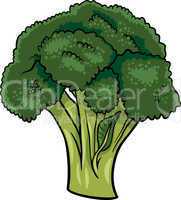 broccoli vegetable cartoon illustration