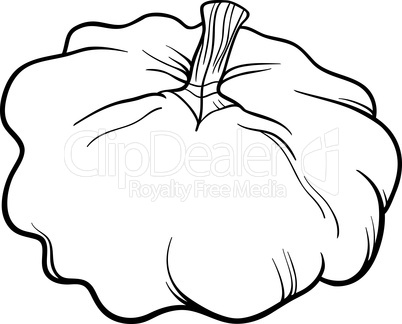 patison vegetable cartoon for coloring book