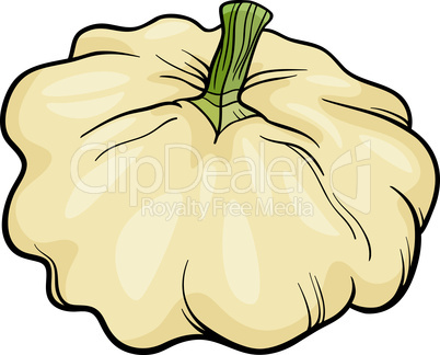 patison vegetable cartoon illustration