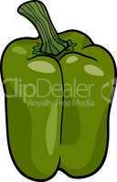 green pepper vegetable cartoon illustration