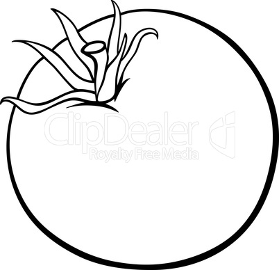 tomato vegetable cartoon for coloring book