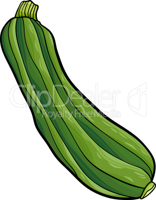 zucchini vegetable cartoon illustration