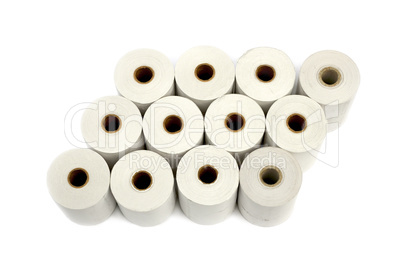 Group of paper rolls